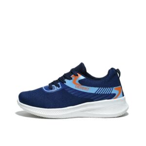 Sportive Printed Lace-Up Textile Sneaker For Men